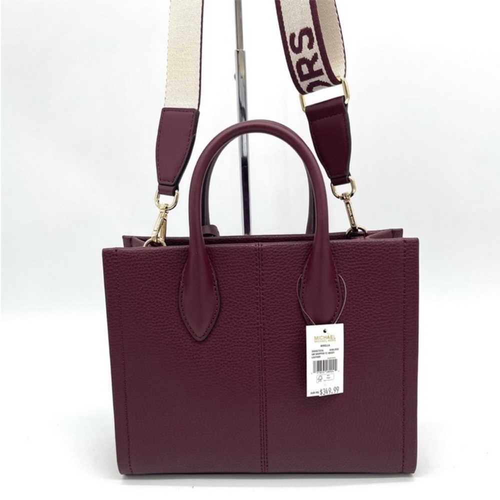 Michael Kors Mirella Small Leather Tote Crossbody Bag - Picture 5 of 8